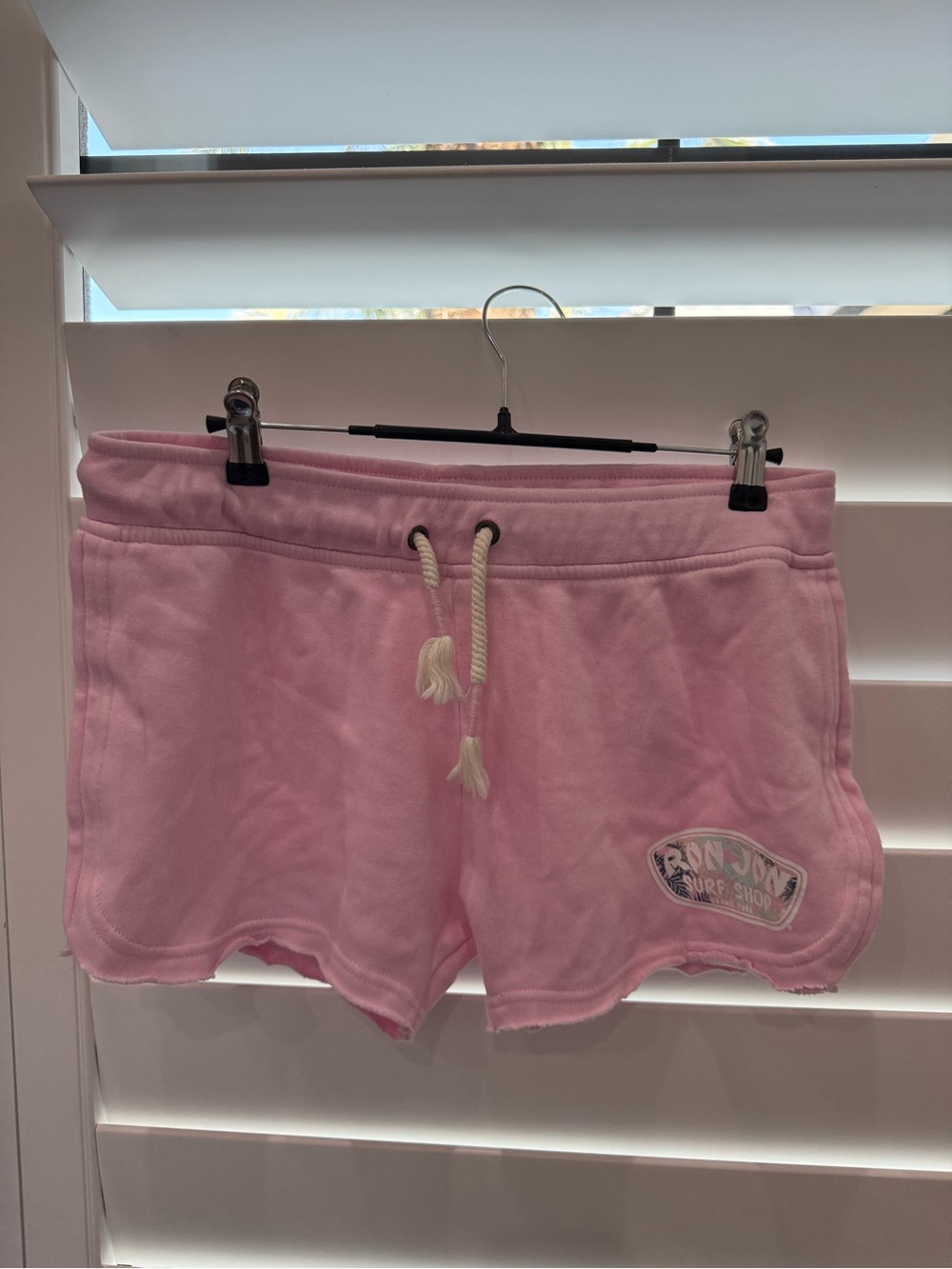 Ron Jon pink sweat shorts